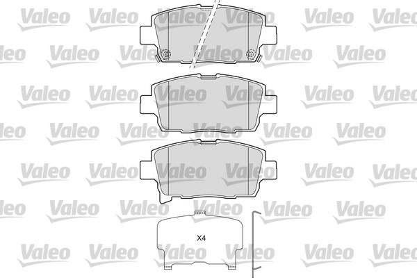 VALEO 601673 Brake pad set, disc brake