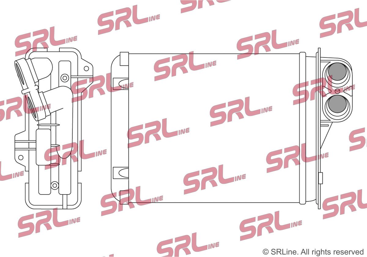 SRLINE 2800N8-1 Heat exchanger, interior heating
