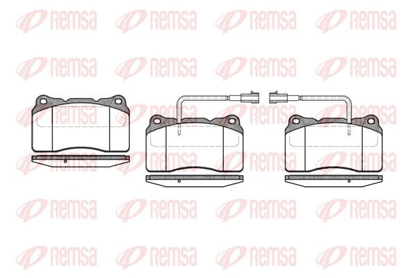 REMSA 0666.22 Brake pad set, disc brake