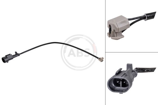 įspėjimo kontaktas, stabdžių trinkelių susidėvėjimas