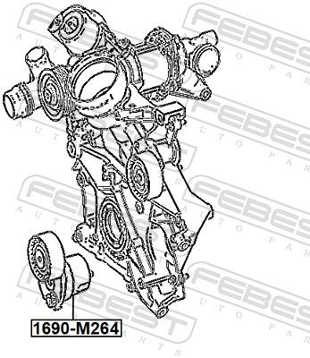 Belt Tensioner, V-ribbed belt-1