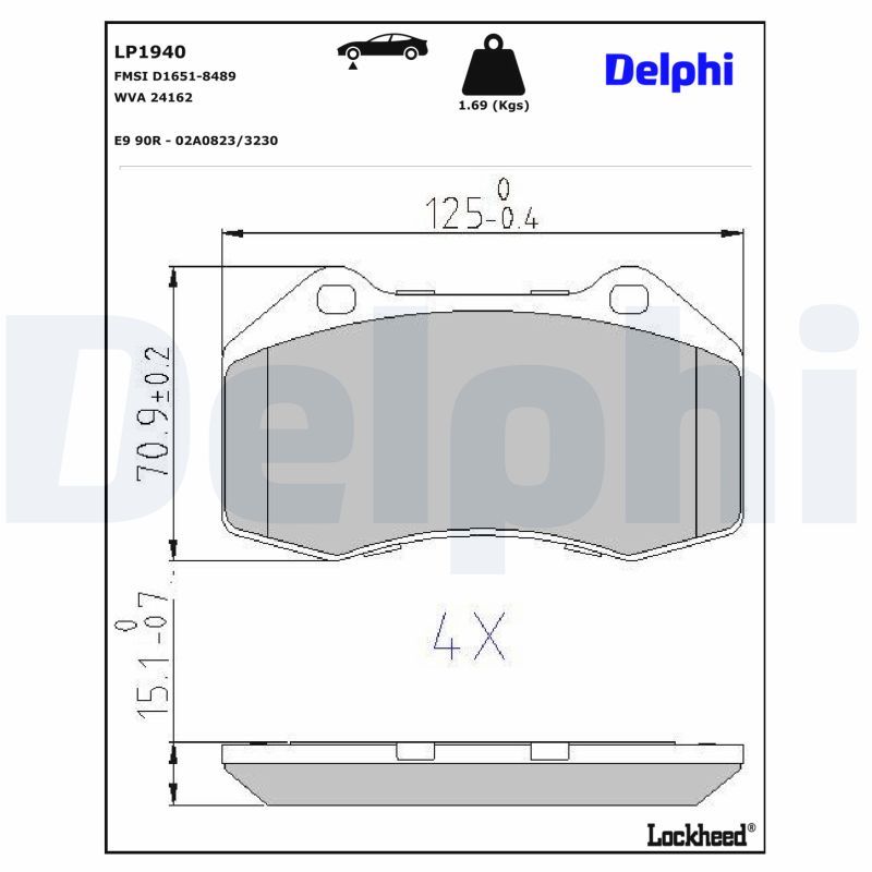 Brake Pad Set, disc brake