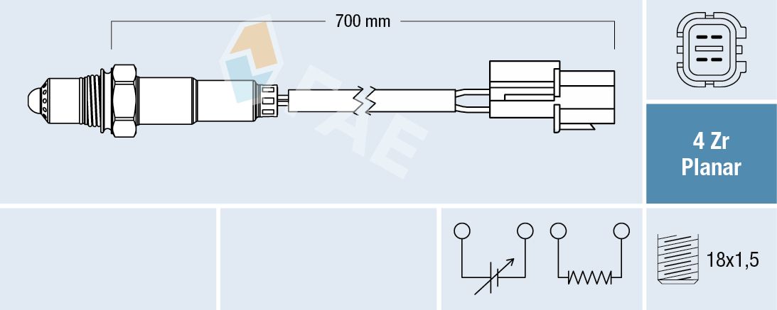 FAE 77689 Oxygen sensor