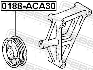 Deflection/Guide Pulley, V-ribbed belt-1