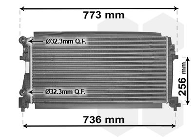 VAN WEZEL 58002340 Radiator, engine cooling