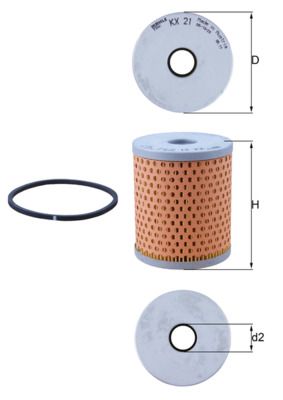 KNECHT KX 21D Fuel filter