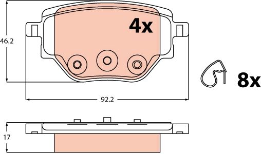 Brake Pad Set, disc brake-main