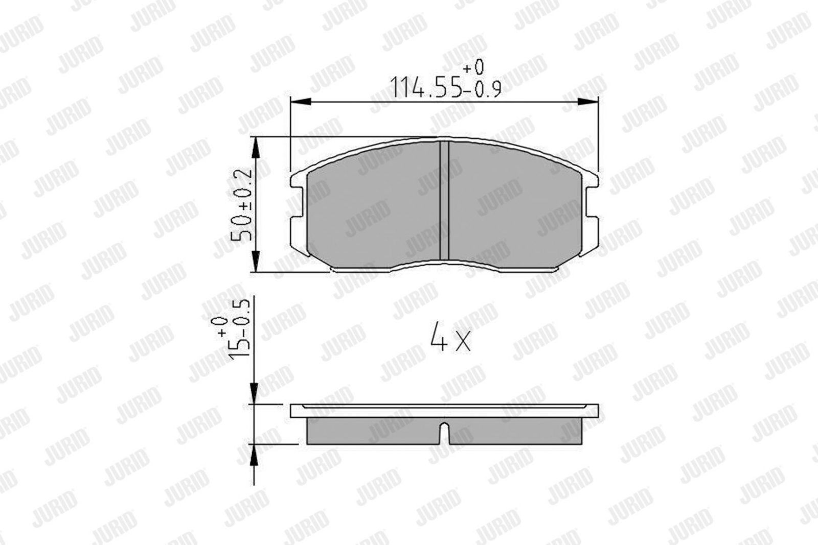 Brake Pad Set, disc brake-1