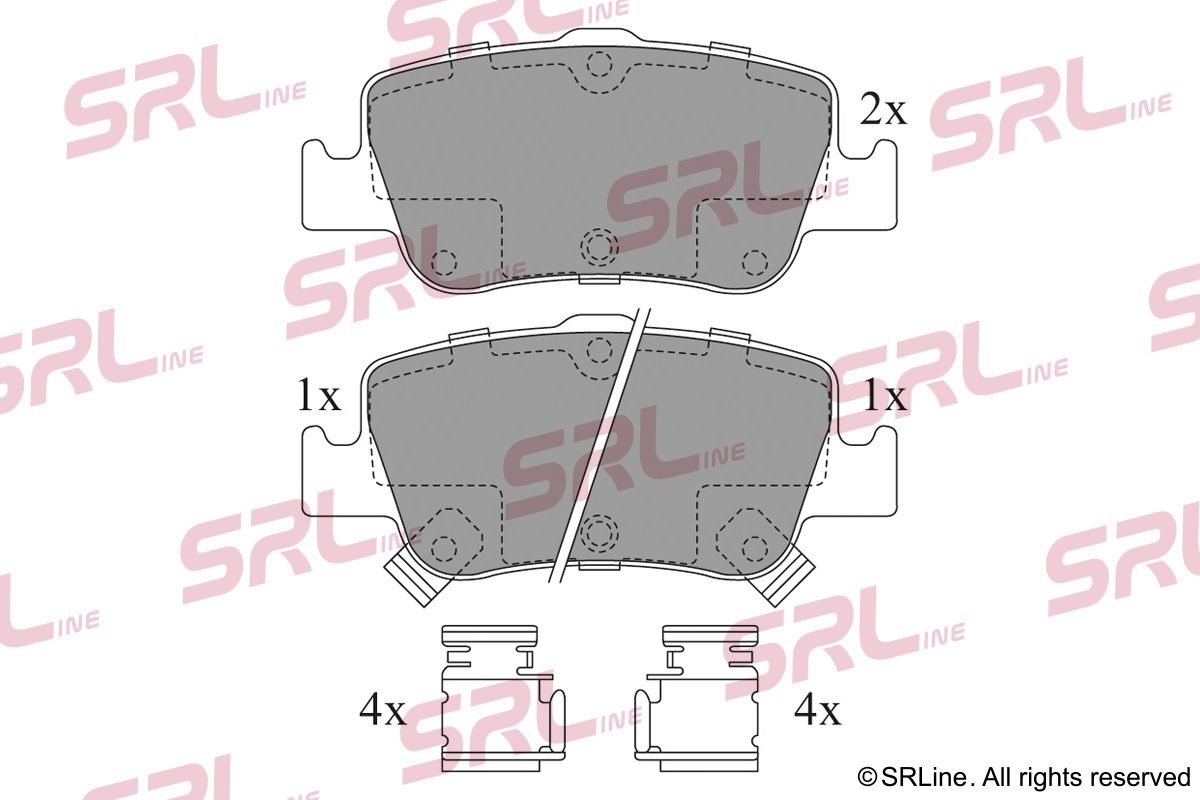 SRLINE S70-1362 Brake pad set, disc brake