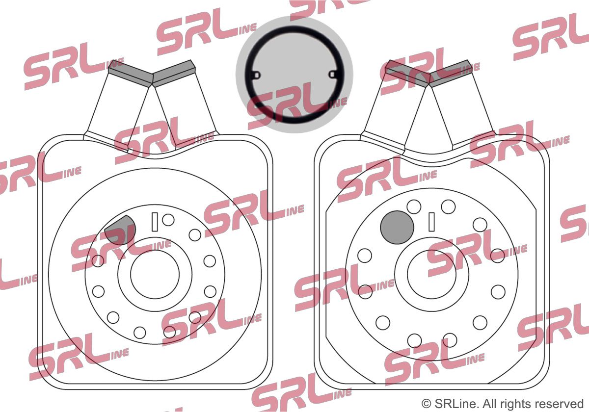 SRLINE 1303L8-1 Oil cooler, engine oil