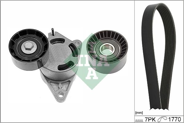 SCHAEFFLER INA 529 0136 10 V-ribbed belt set