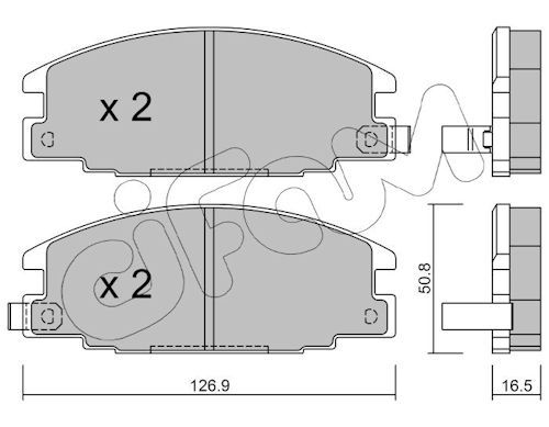 CIFAM 822-244-0 Brake pad set, disc brake