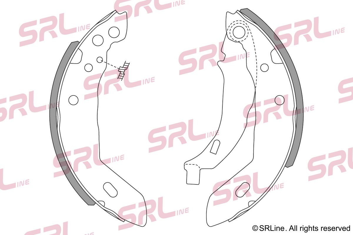 SRLINE S72-1030 Brake shoe set
