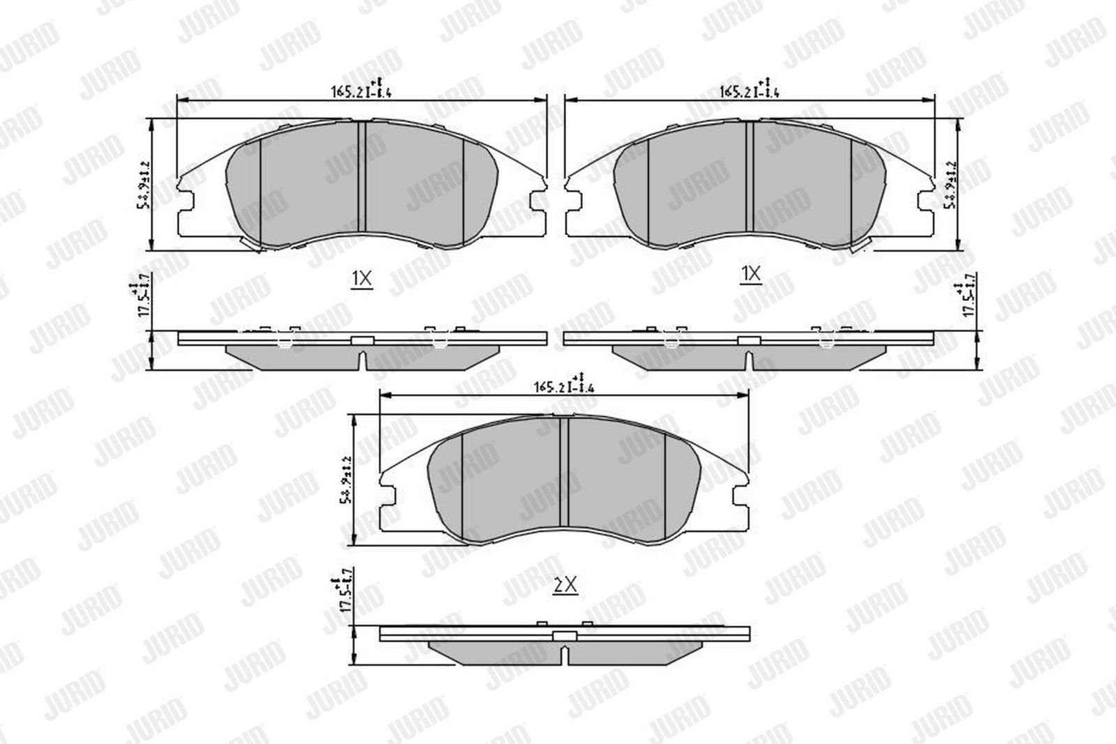 Brake Pad Set, disc brake-1