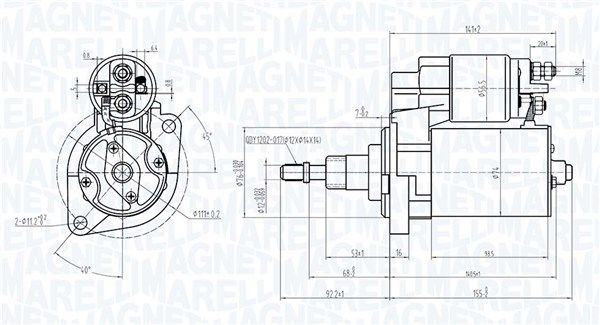 MAGNETI MARELLI 063720601010 Starter