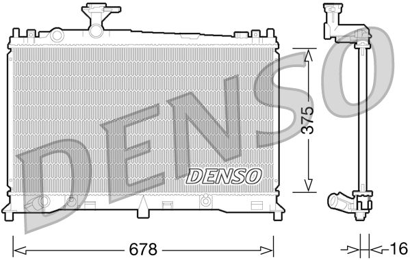 DENSO DRM44027 Radiator, engine cooling