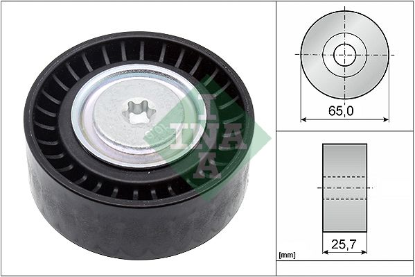 SCHAEFFLER INA 532 0907 10 Deflection/guide pulley, v-ribbed belt