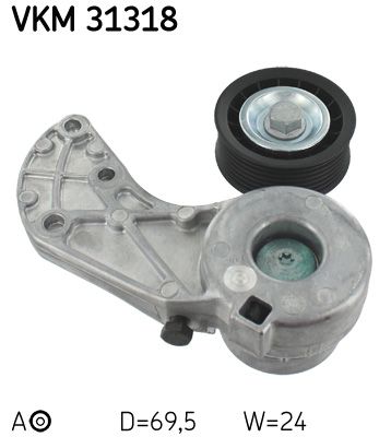 SKF VKM 31318 Belt tensioner, v-ribbed belt