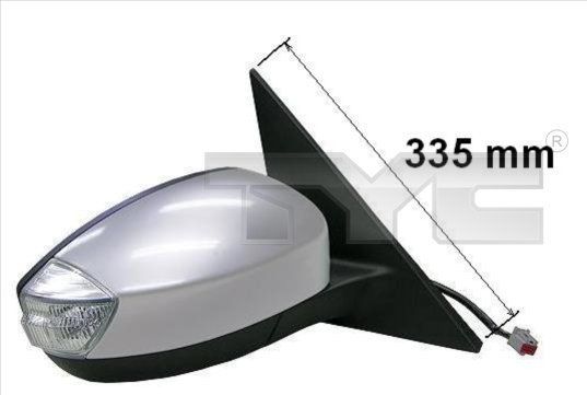 TYC 310-0128 Exterior mirror