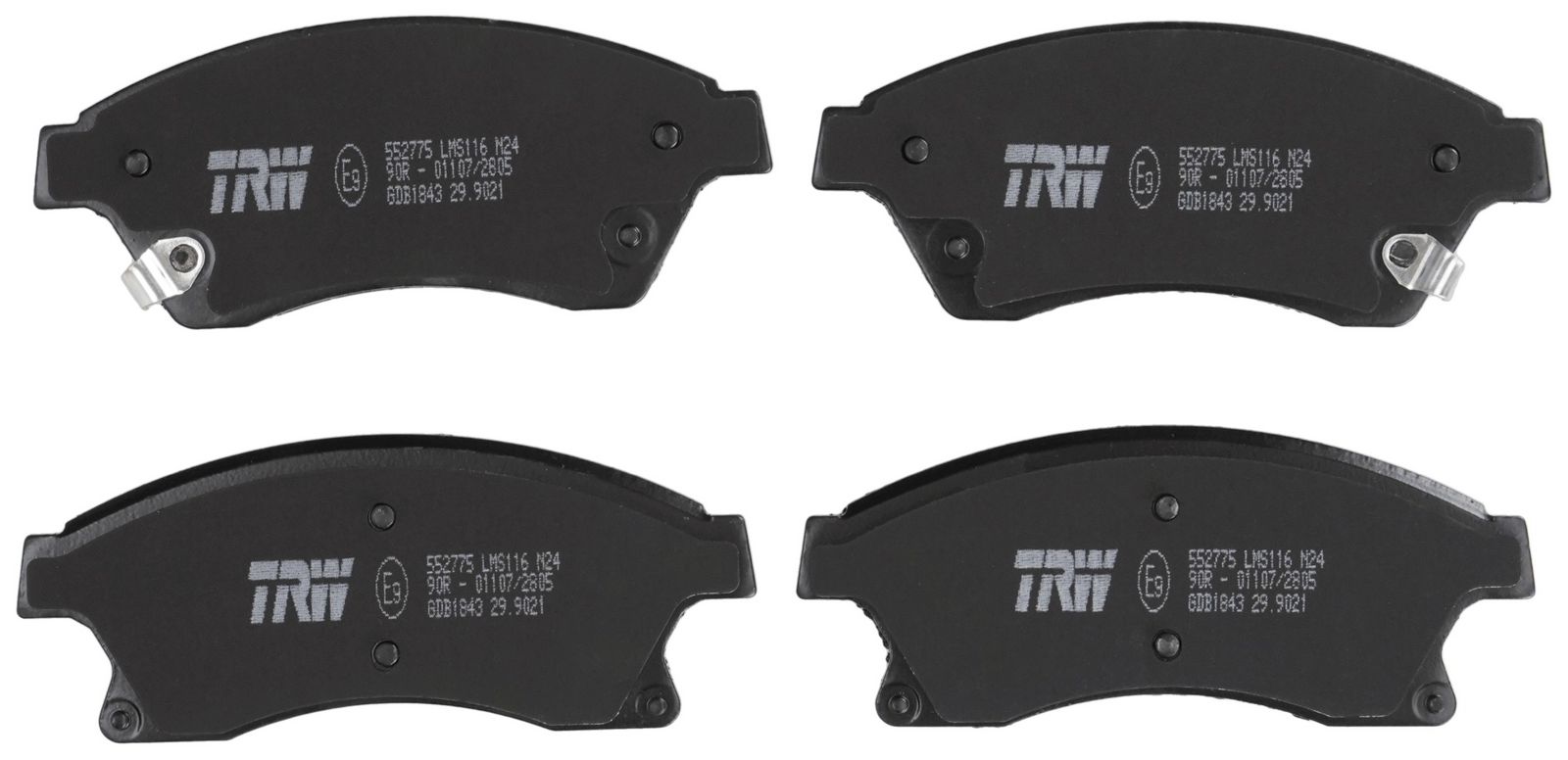 TRW GDB1843 Brake pad set, disc brake