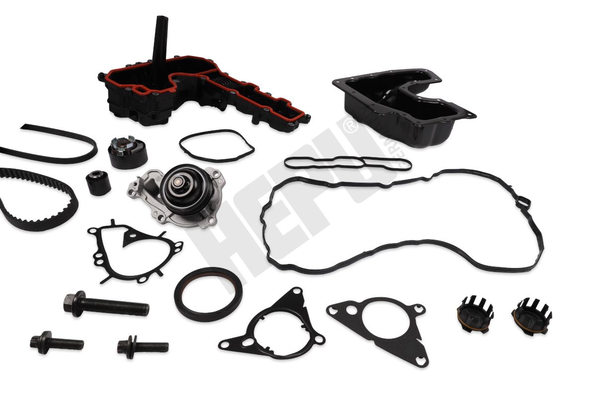 Water Pump + Timing/V-ribbed Belt Set