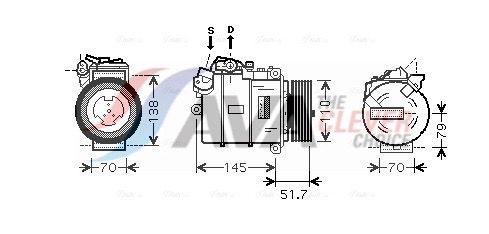 AVA CLEVER CHOICE BWAK329 Compressor, air conditioning