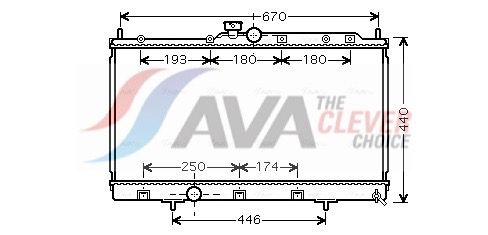 AVA CLEVER CHOICE MT2199 Radiator, engine cooling