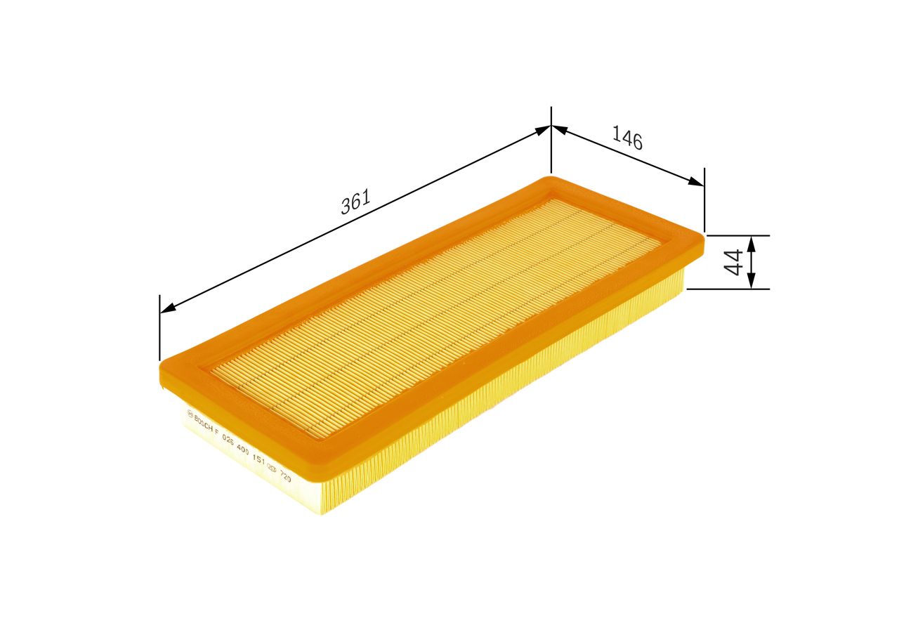 BOSCH F 026 400 151 Air filter
