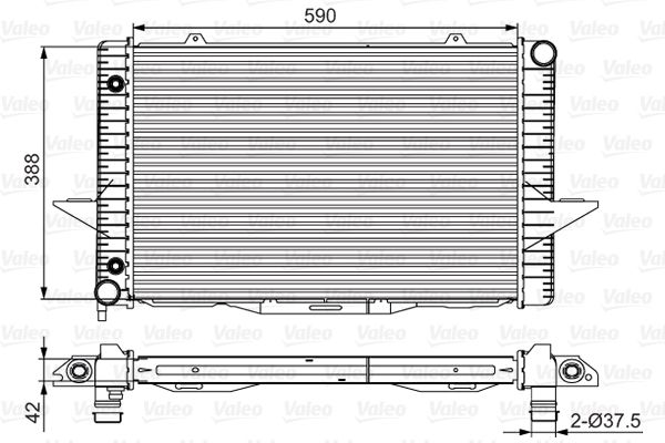 VALEO 701532 Radiator, engine cooling