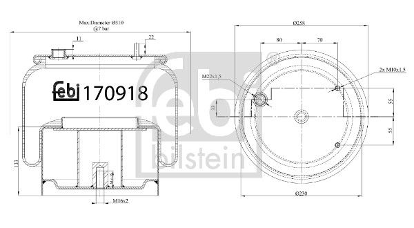 FEBI BILSTEIN 170918 Bellow, air suspension
