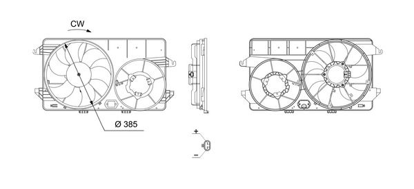 MAHLE CFF 759 000S Fan, engine cooling