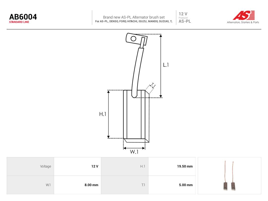Carbon Brush, alternator-1