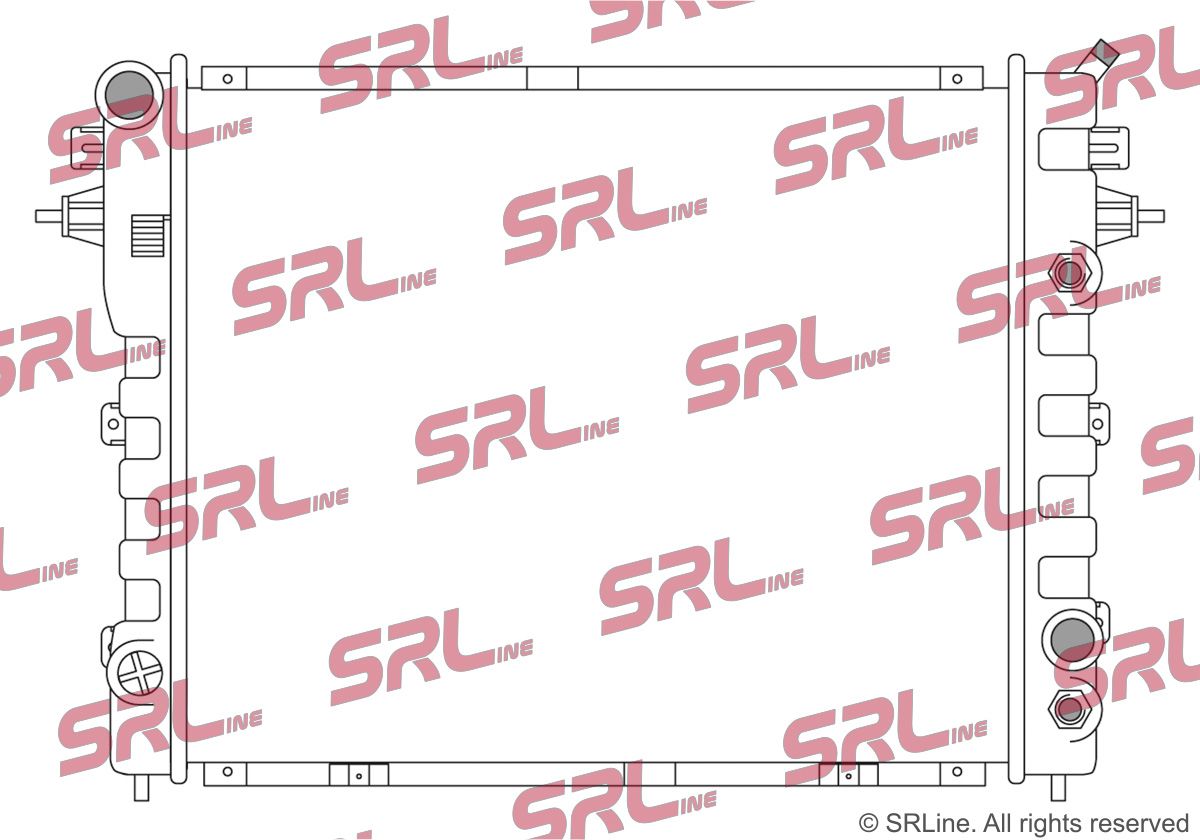 SRLINE 552508-5 Radiator, engine cooling