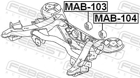 Mounting, differential-1