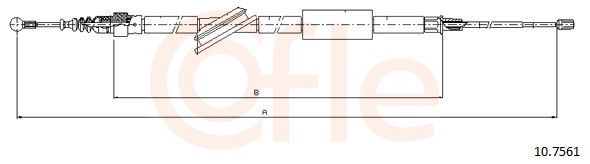 COFLE 10.7561 Cable pull, parking brake