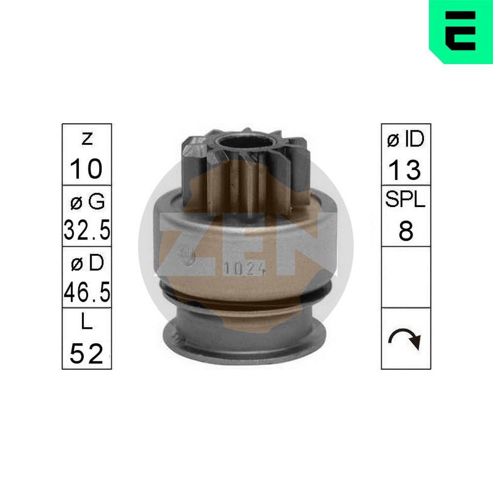ERA ZN1024 Freewheel gear, starter