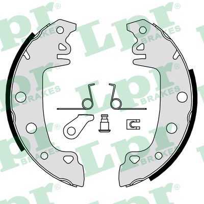 LPR 00771 Brake shoe set