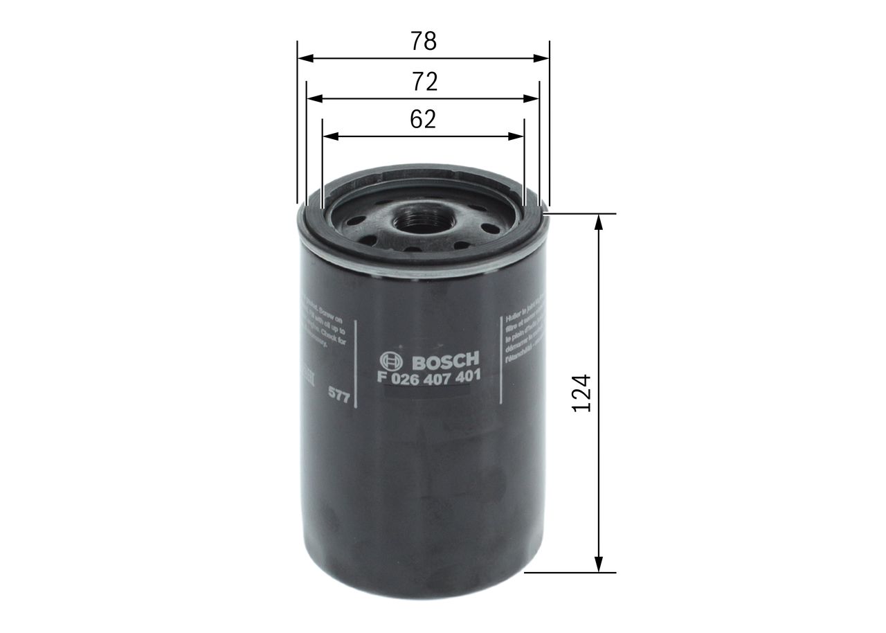BOSCH F 026 407 401 Oil filter