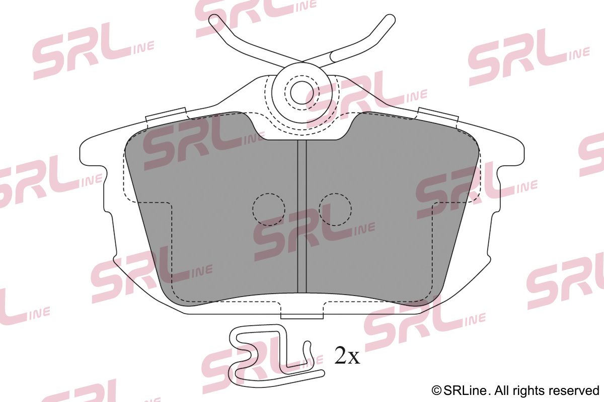 SRLINE S70-1058 Brake pad set, disc brake