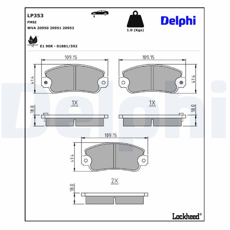 Brake Pad Set, disc brake-2
