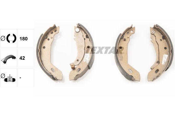 TEXTAR 91031800 Brake shoe set