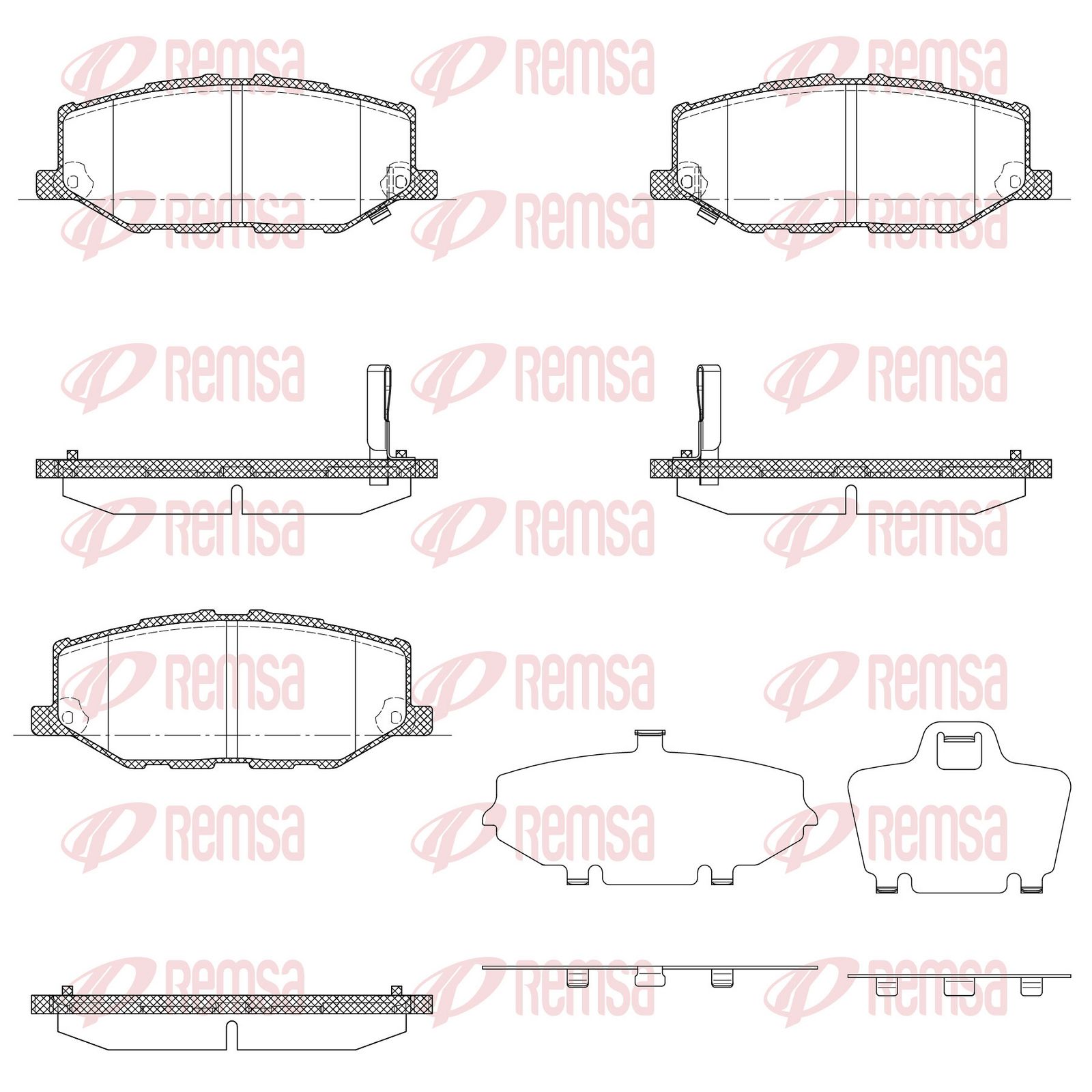 REMSA 1914.02 Brake pad set, disc brake