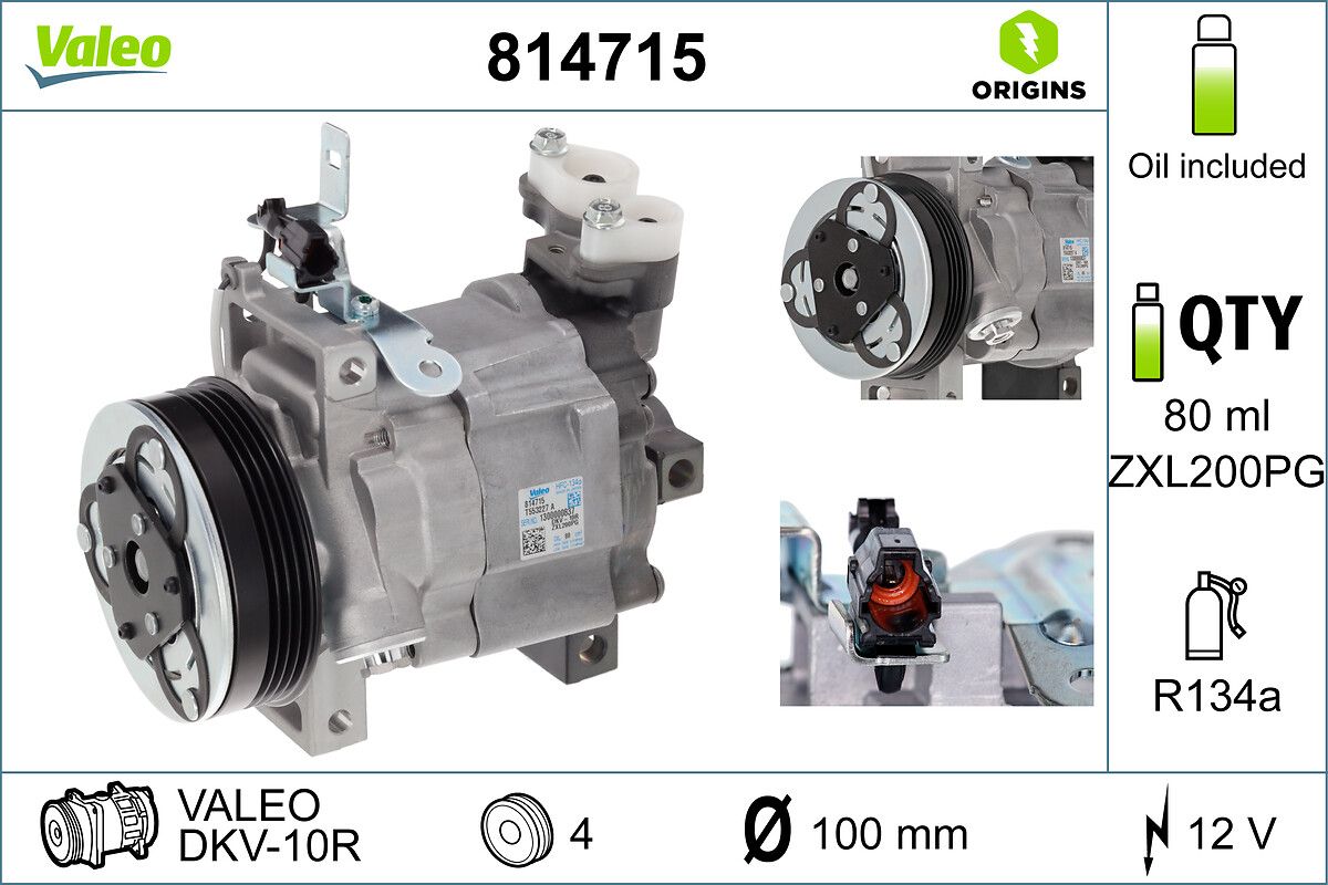 VALEO 814715 Compressor, air conditioning