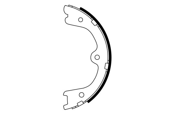 Brake Shoe Set, parking brake-4