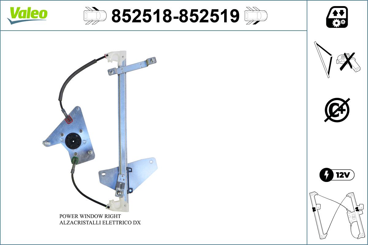VALEO 852518 Window regulator