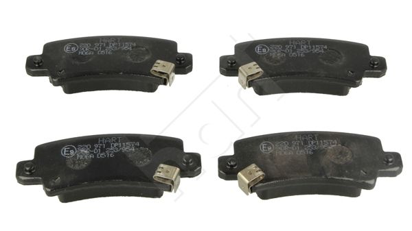 HART 220 971 Stabdžių trinkelių rinkinys, diskinis stabdys