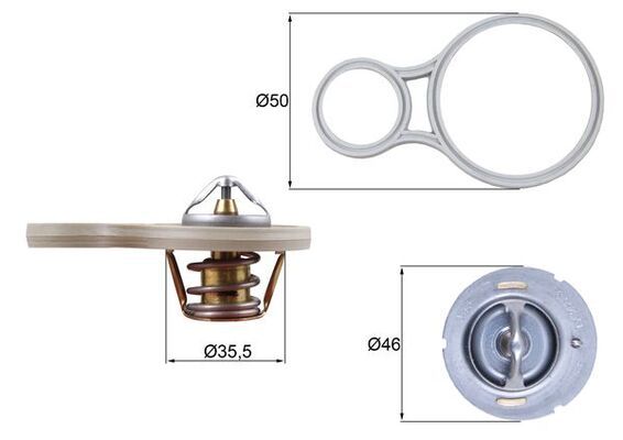 Thermostat, coolant
