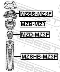 Protective Cap/Bellow, shock absorber-1
