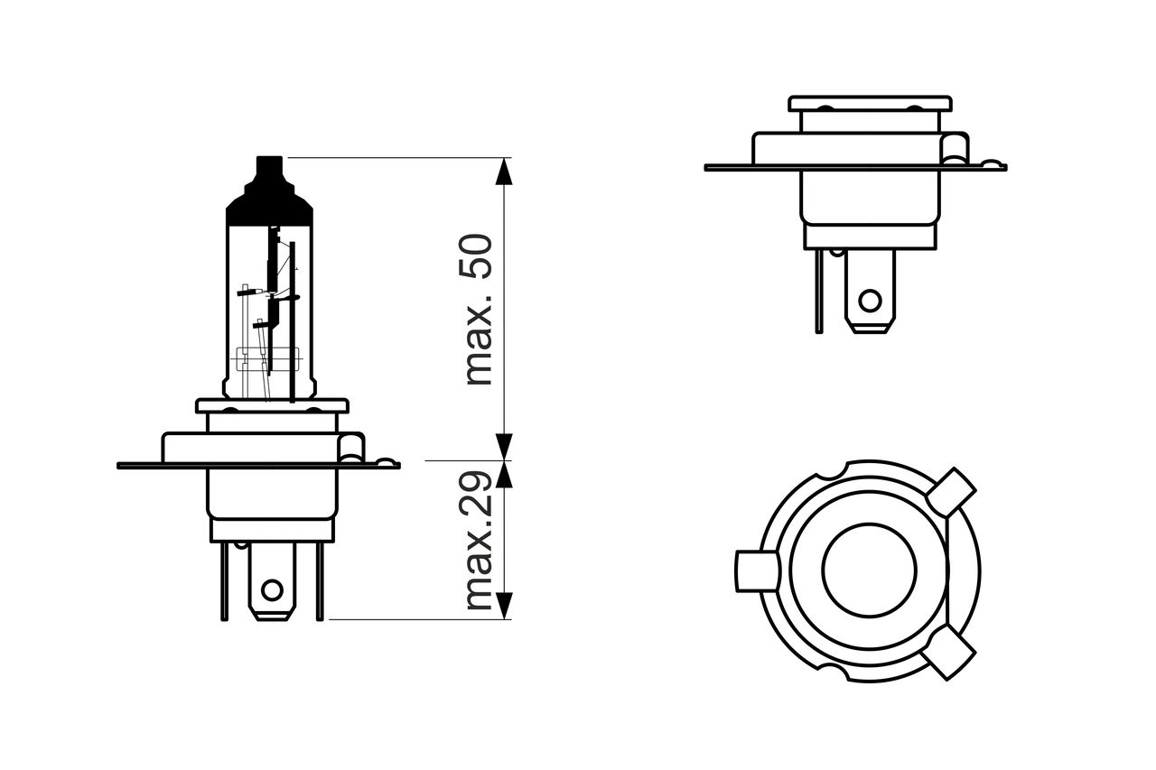 Bulb, high beam headlight-5