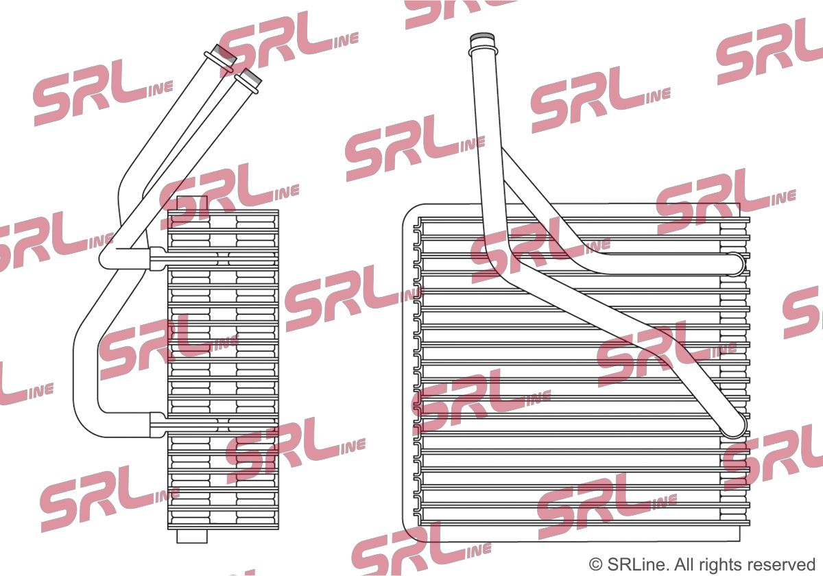 SRLINE 1323P8-1S Evaporator, air conditioning